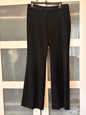 White House Black Market Black Wide-Leg Dress Pants